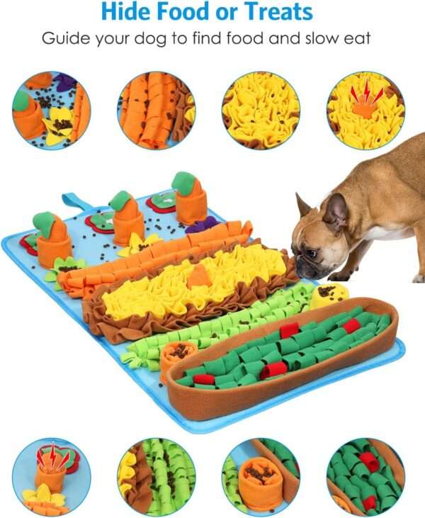 Alfombrilla de olfateo para perros grandes. Es un juguete que fomenta la estimulación mental y la alimentación lenta.