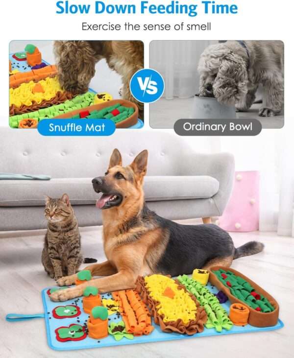 Alfombrilla de olfateo para perros grandes. Es un juguete que fomenta la estimulación mental y la alimentación lenta.