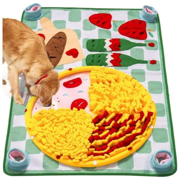 Alfombrilla de olfateo para perros. Es un juguete que estimula la mente y fomenta la alimentación lenta.