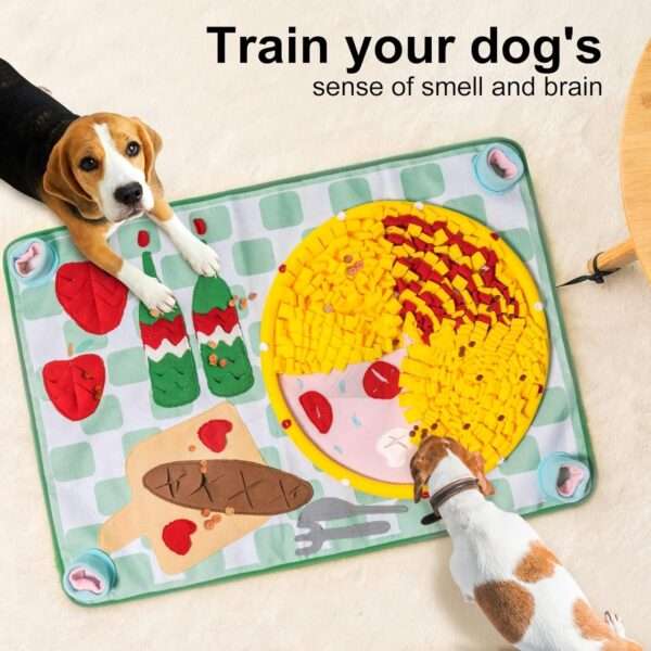 Alfombrilla de olfateo para perros. Es un juguete que estimula la mente y fomenta la alimentación lenta.