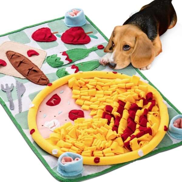 Alfombrilla de olfateo para perros. Es un juguete que estimula la mente y fomenta la alimentación lenta.