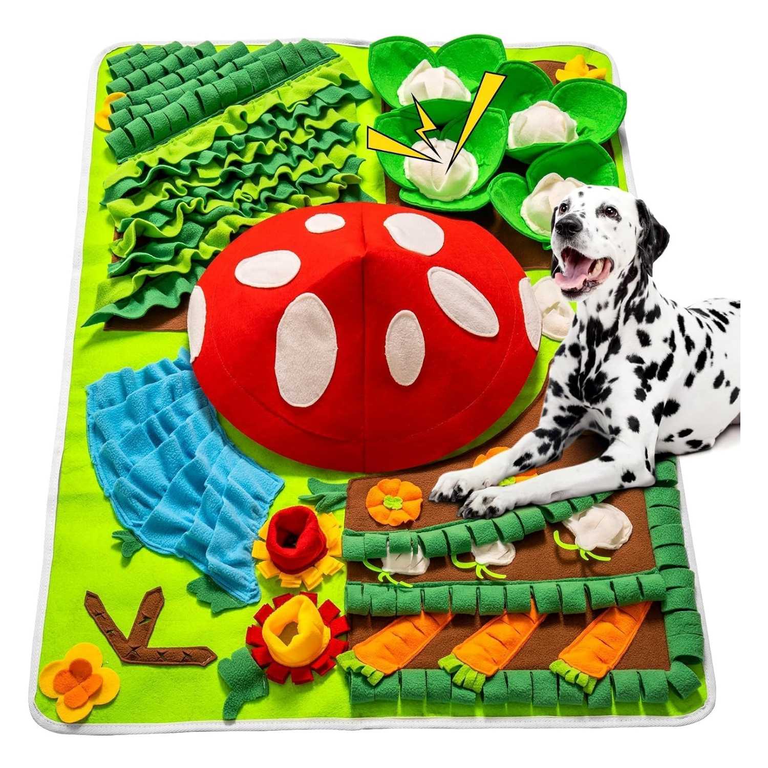 Alfombrilla de olfateo para perros grandes. Es un juguete interactivo que ayuda a estimular la mente de la mascota.