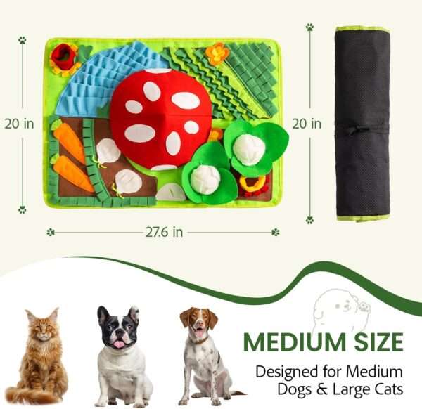 Alfombrilla de olfateo para perros grandes. Es un juguete interactivo que ayuda a estimular la mente de la mascota.