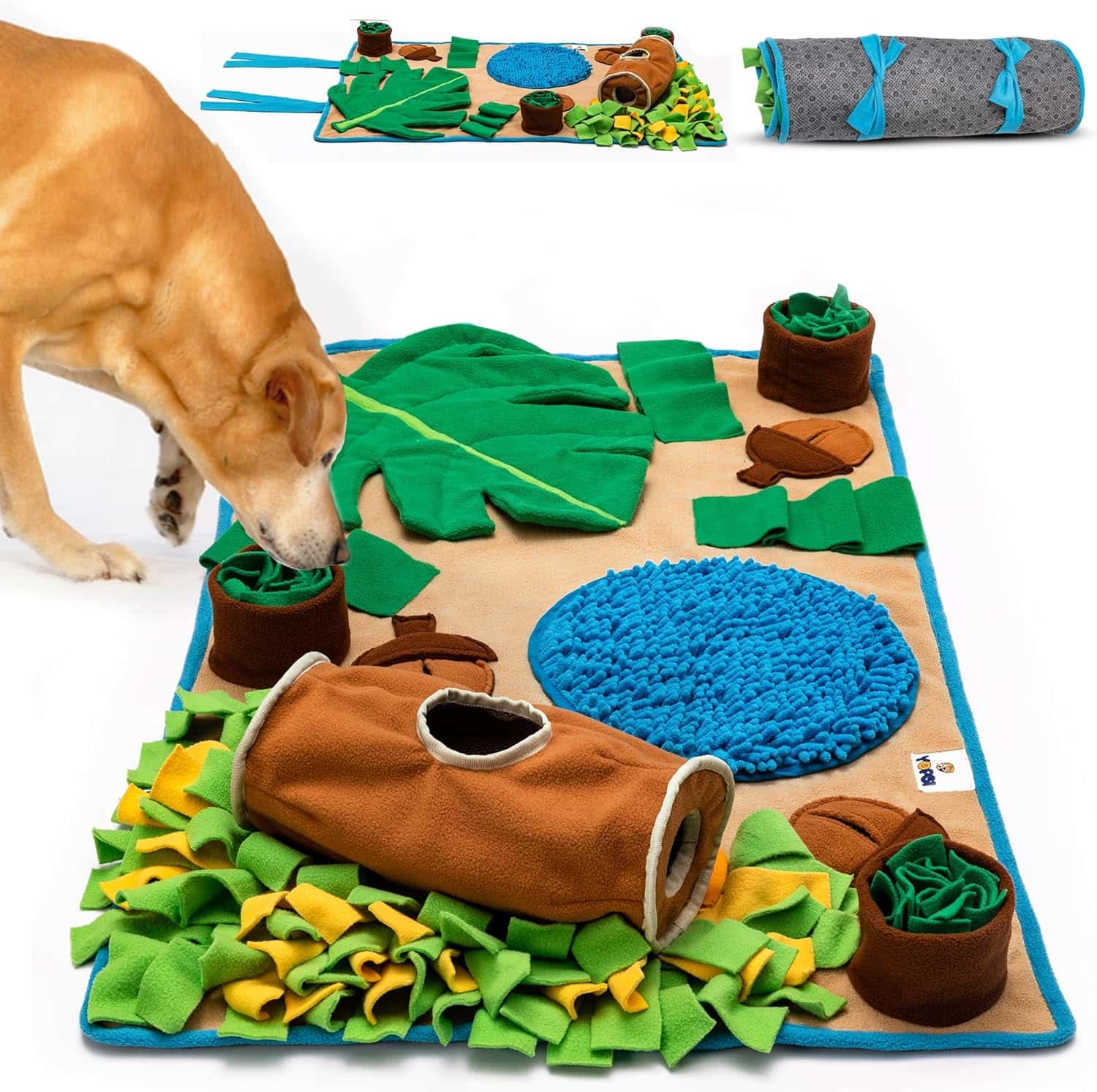 Alfombrilla de olfateo para perros grandes. Es un juguete interactivo que ayuda a estimular la mente de la mascota.