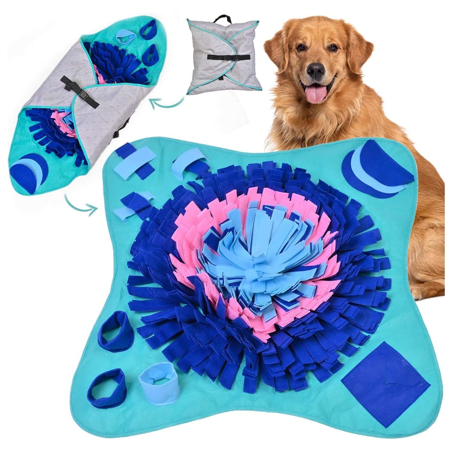 Alfombrilla de olfateo para perros grandes y gatos. Es un juguete que fomenta el enriquecimiento mental y la alimentación lenta.