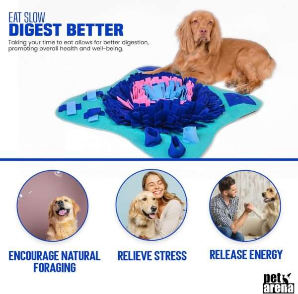Alfombrilla de olfateo para perros grandes y gatos. Es un juguete que fomenta el enriquecimiento mental y la alimentación lenta.