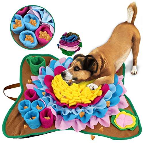 Alfombrilla de olfateo para perros. Es un juguete que fomenta la estimulación mental y el entrenamiento.