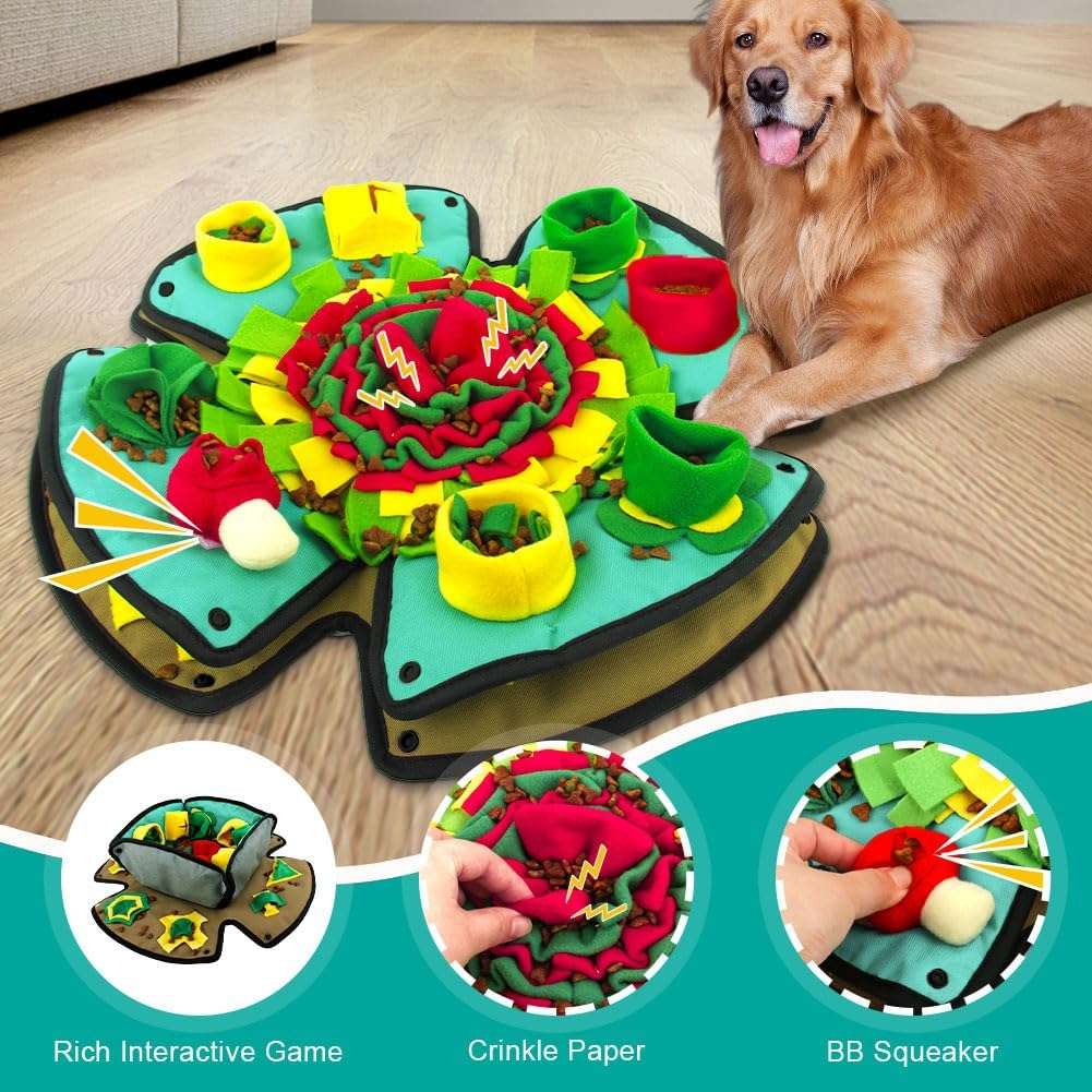 Alfombrilla de Olfateo para Perros | Juguete de Enriquecimiento Mental y Antiestrés de 46x46 Cm - Imagen 3