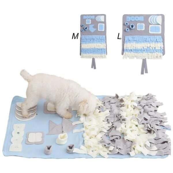 Alfombrilla de olfateo para perros pequeños y medianos. Es un juguete que fomenta la estimulación mental y la alimentación lenta.