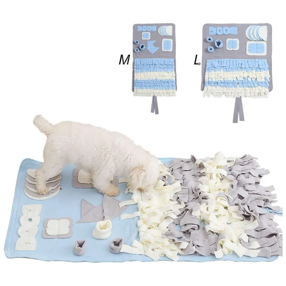 Alfombrilla de olfateo para perros pequeños y medianos. Es un juguete que fomenta la estimulación mental y la alimentación lenta.