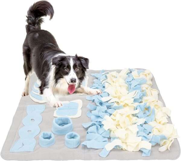 Alfombrilla de olfateo para perros pequeños y medianos. Es un juguete que fomenta la estimulación mental y la alimentación lenta.