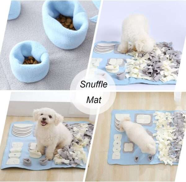 Alfombrilla de olfateo para perros pequeños y medianos. Es un juguete que fomenta la estimulación mental y la alimentación lenta.