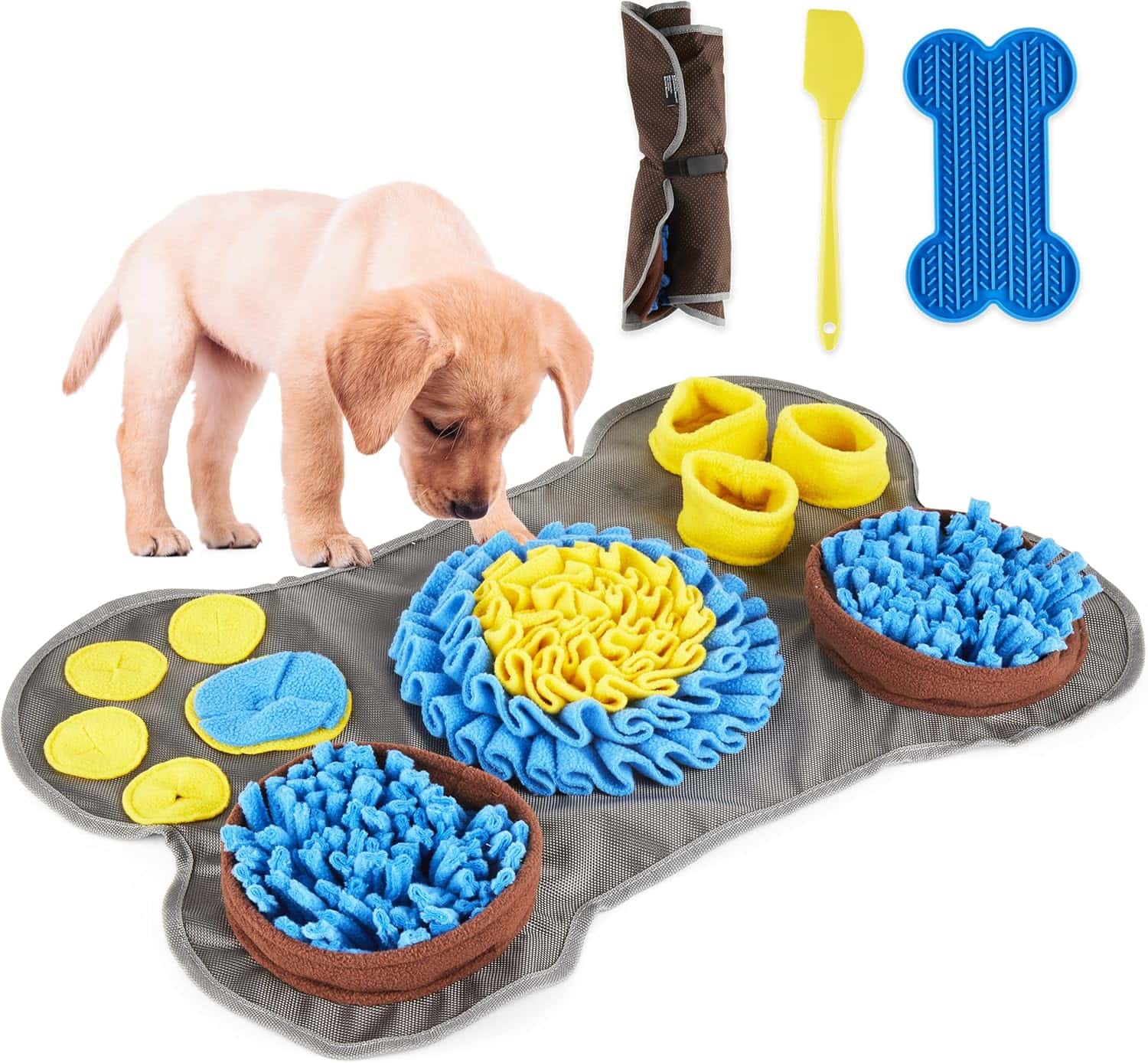 Alfombrilla de olfateo XL para perros. Es un juguete que fomenta la estimulación mental y la alimentación lenta.