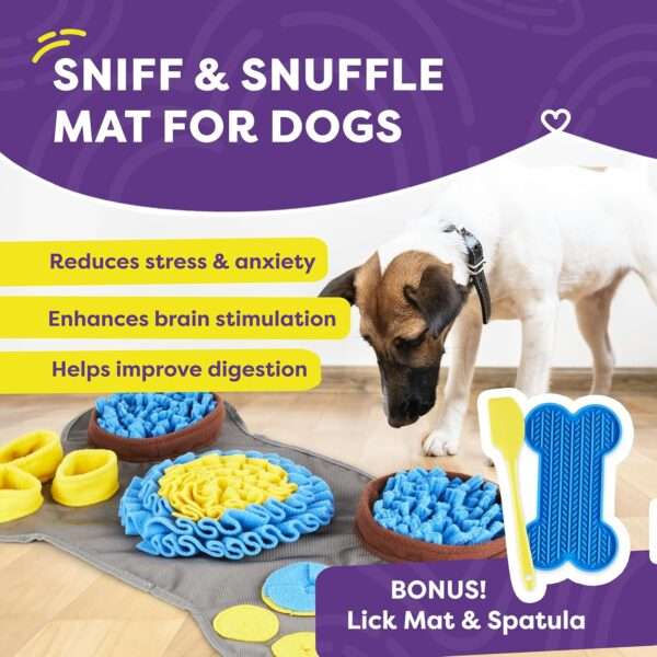 Alfombrilla de olfateo XL para perros. Es un juguete que fomenta la estimulación mental y la alimentación lenta.