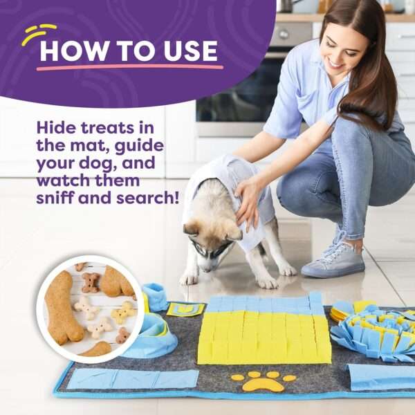 Alfombrilla de olfateo XL para perros. Es un juguete que fomenta la estimulación mental y la alimentación lenta.