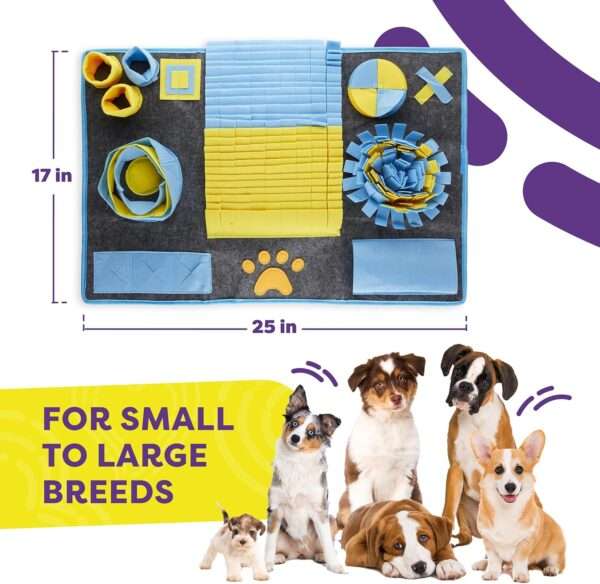 Alfombrilla de olfateo XL para perros. Es un juguete que fomenta la estimulación mental y la alimentación lenta.
