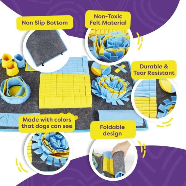 Alfombrilla de olfateo XL para perros. Es un juguete que fomenta la estimulación mental y la alimentación lenta.