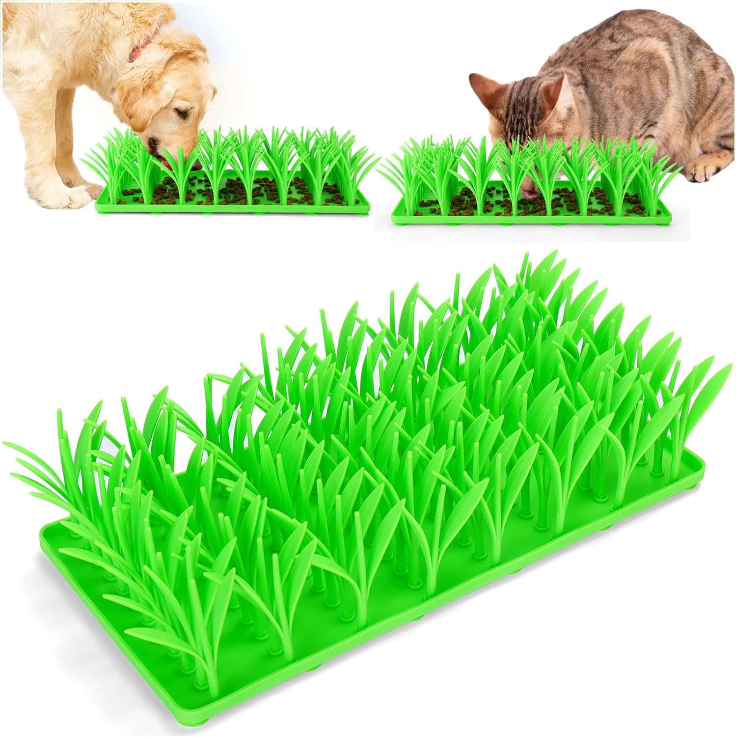 Alfombrilla de silicona para gatos y perros. Juguete interactivo de comida para promover el forrajeo en mascotas.