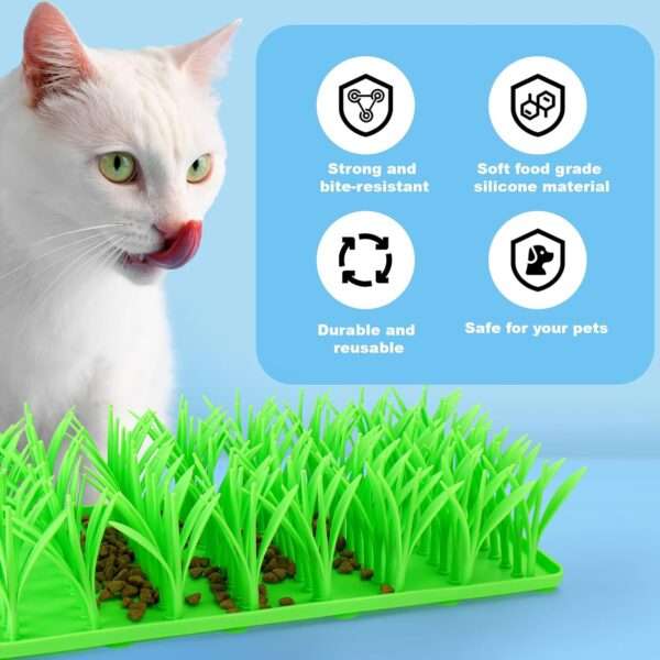 Alfombrilla de silicona para gatos y perros. Juguete interactivo de comida para promover el forrajeo en mascotas.