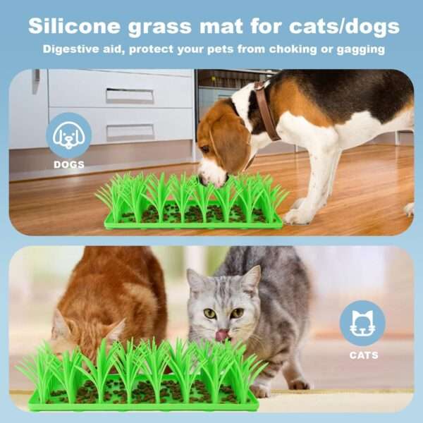 Alfombrilla de silicona para gatos y perros. Juguete interactivo de comida para promover el forrajeo en mascotas.