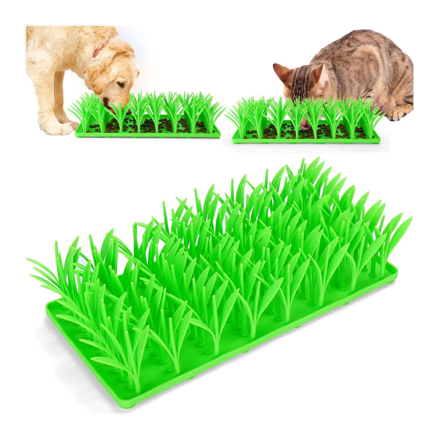 Alfombrilla de silicona para gatos y perros. Juguete interactivo de comida para promover el forrajeo en mascotas.