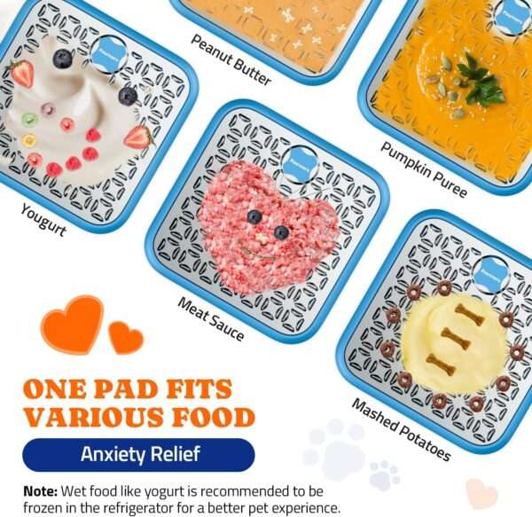 Alfombrilla para lamer de acero inoxidable para perros y gatos. Ayuda a reducir la ansiedad y promueve la alimentación lenta.