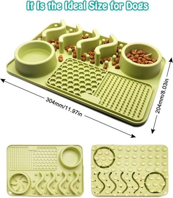 Alfombrilla de silicona para lamer para perros y gatos. Promueve la alimentación lenta y reduce la ansiedad.