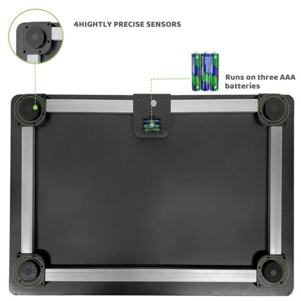 Báscula digital veterinaria para perros grandes, con plataforma antideslizante.