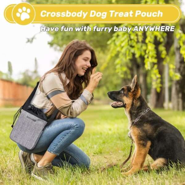 Bolsa de viaje para perros y gatos. Kit de 6 piezas con cuencos plegables, contenedores de comida y otros accesorios.