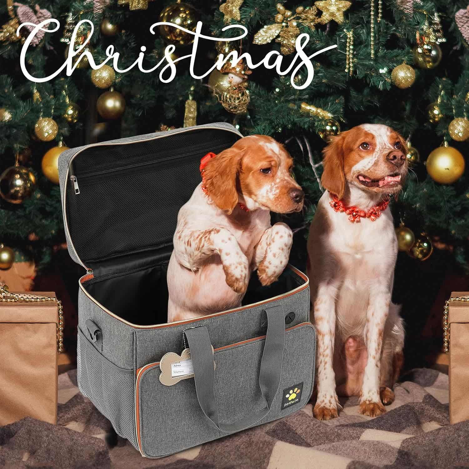 Bolsa de viaje multifuncional para perros y gatos, ideal para escapadas de fin de semana.