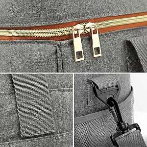 Bolsa de viaje multifuncional para perros y gatos, ideal para escapadas de fin de semana.