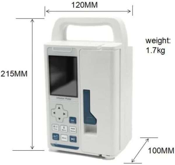 Bomba de infusión veterinaria volumétrica VP3 portátil con pantalla LCD.