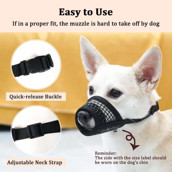 Bozal de Malla para Perros | Bozal Transpirable y Ajustable Antiladridos - Image 3