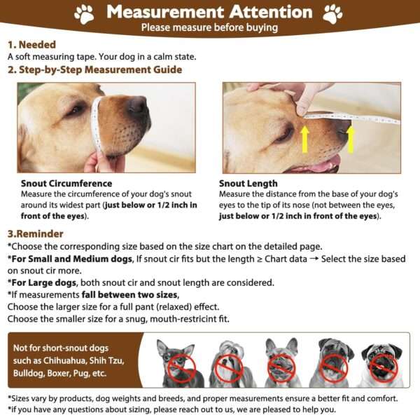 Bozal de PVC vinilo resistente y transpirable para perros grandes.