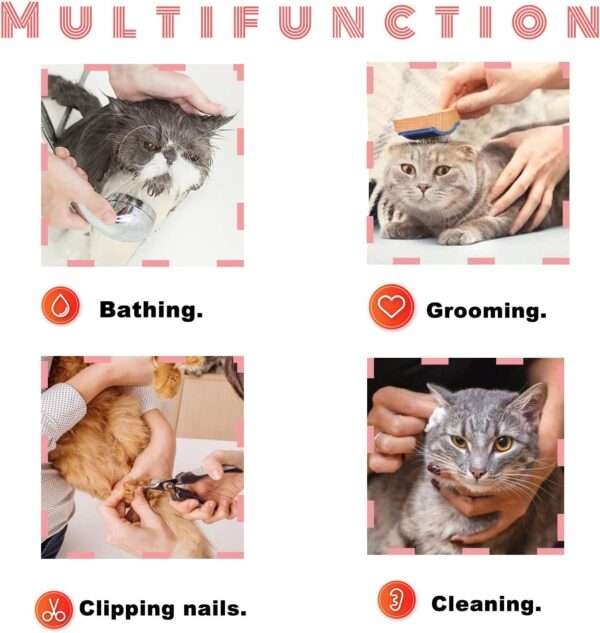 Bozal de tela suave y flexible para gatos.