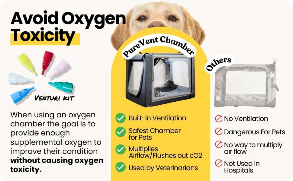 Camara de oxigeno plegable y transparente para la terapia respiratoria de mascotas.