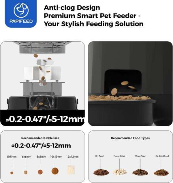 Comedero automático Wi-Fi para gatos, capacidad de 3 litros, con doble fuente de alimentación para Chile.