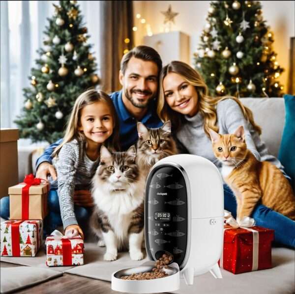 Comedero automático para gatos y perros, programable, con grabadora de voz y capacidad de 3 litros en Chile.