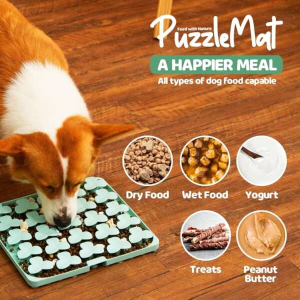 Tazón de alimentación lenta para perros de todas las razas. Es un plato de silicona con base antideslizante.