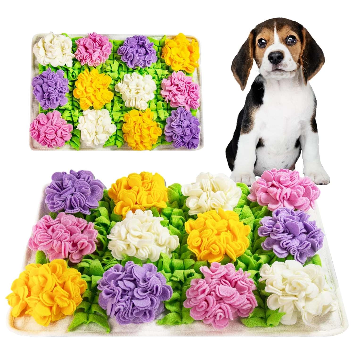 Alfombrilla de olfateo para perros. Es un juguete que estimula la mente y fomenta la alimentación lenta.