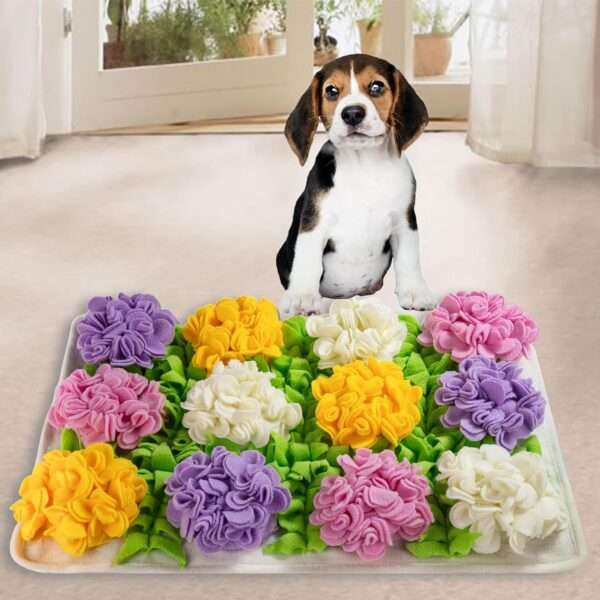 Alfombrilla de olfateo para perros. Es un juguete que estimula la mente y fomenta la alimentación lenta.