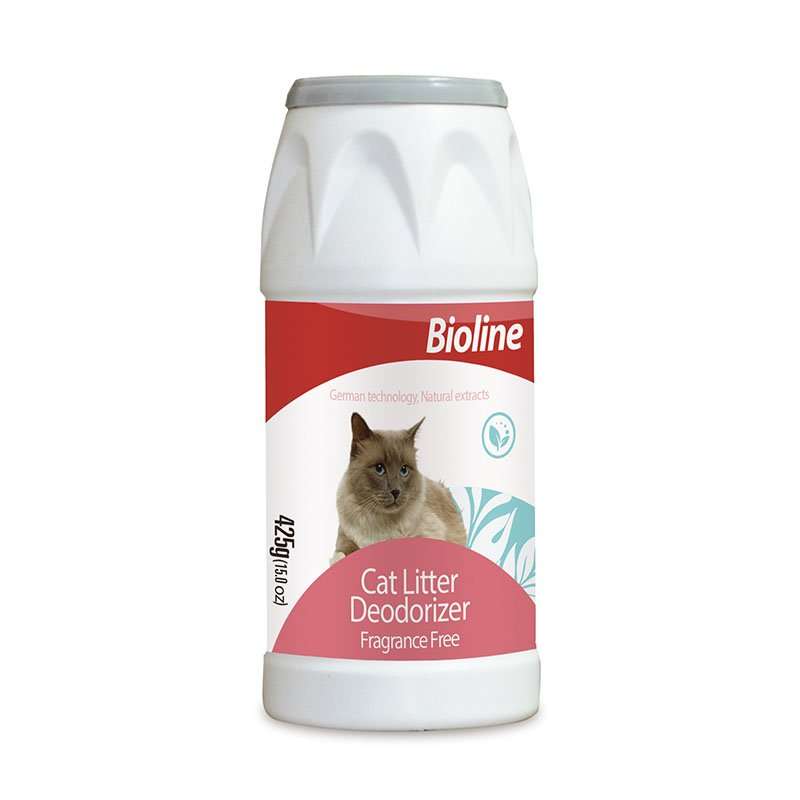 Desodorante para arena de gatos Bioline.
