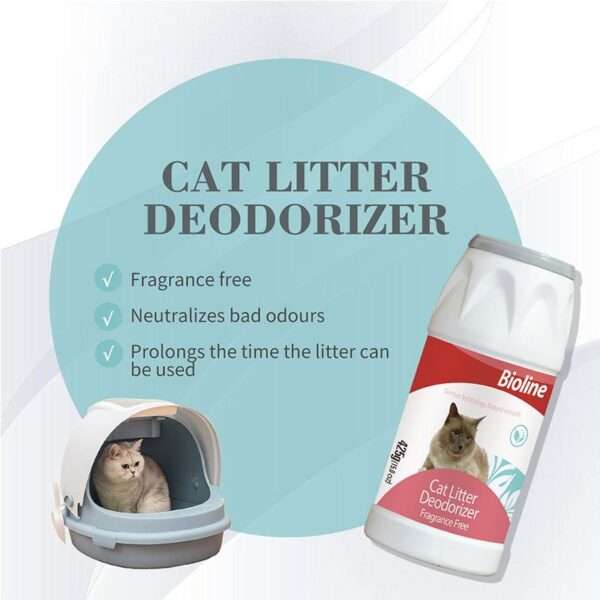Desodorante para arena de gatos Bioline.