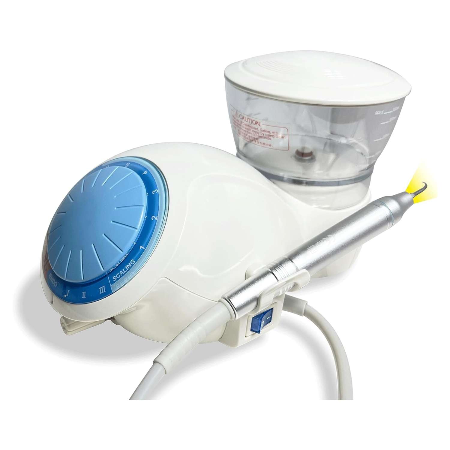 Escalador ultrasónico dental veterinario P9L con pieza de mano LED autoclavable.