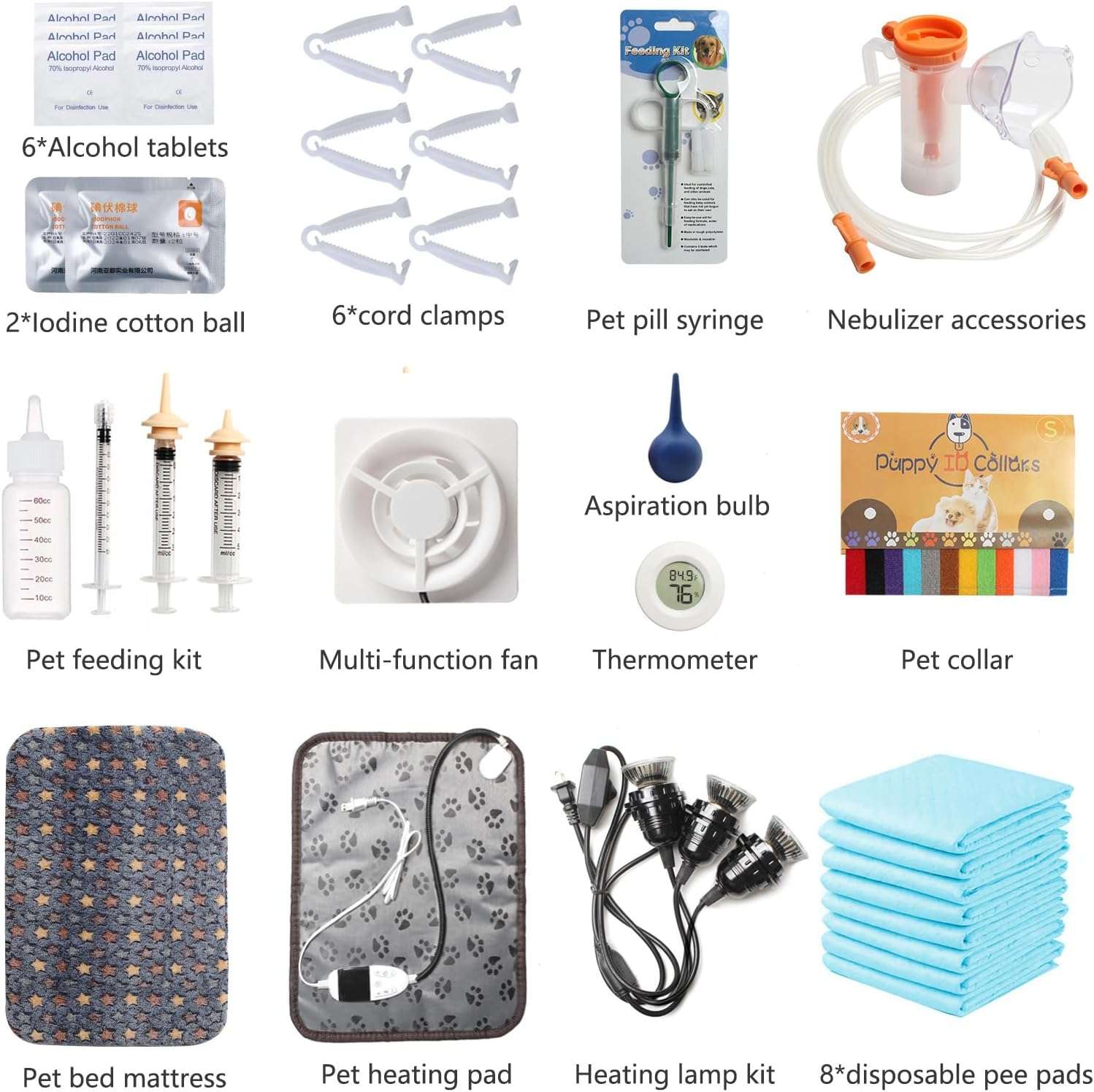 Incubadora neonatal con calefacción y ventilación para cachorros y gatitos.