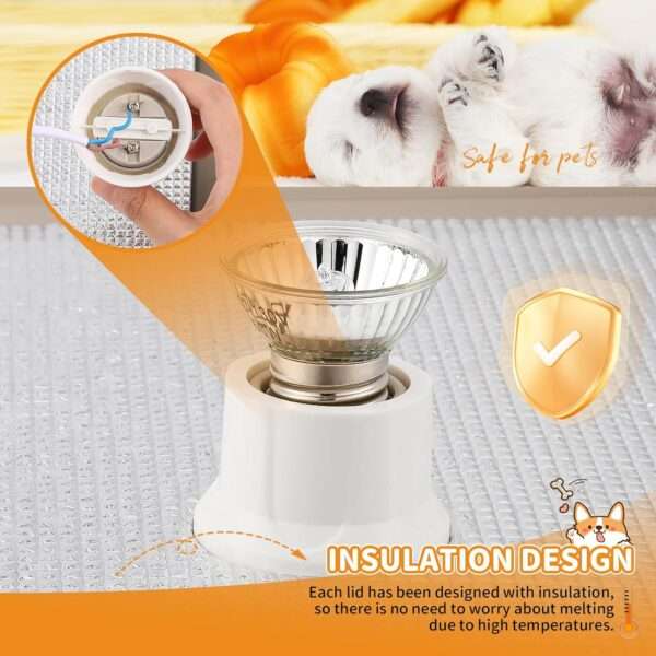 Incubadora para cachorros y gatitos de tamaño grande, con calefacción y diseño aislado.