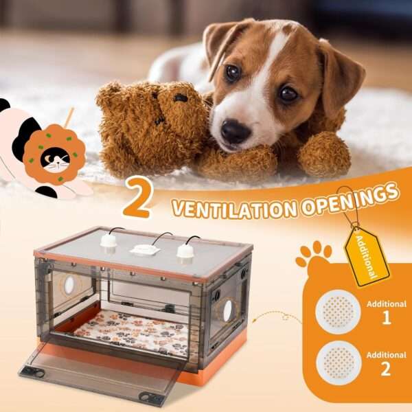 Incubadora para cachorros y gatitos de tamaño grande, con calefacción y diseño aislado.