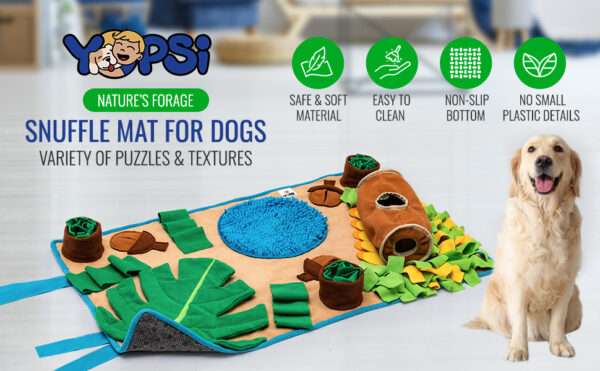 Alfombrilla de olfateo para perros grandes. Es un juguete interactivo que ayuda a estimular la mente de la mascota.