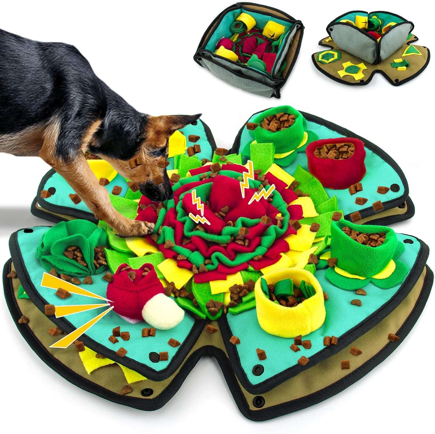 Alfombrilla de olfateo para perros. Es un juguete interactivo que ayuda a estimular la mente de la mascota.