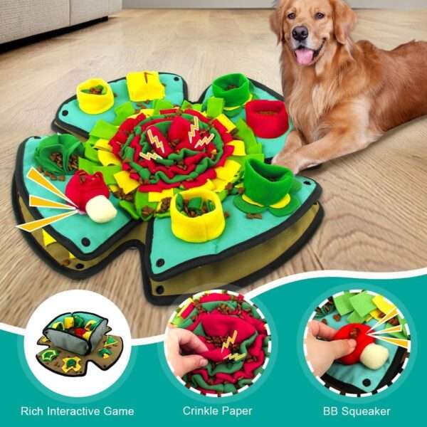 Alfombrilla de olfateo para perros. Es un juguete interactivo que ayuda a estimular la mente de la mascota.